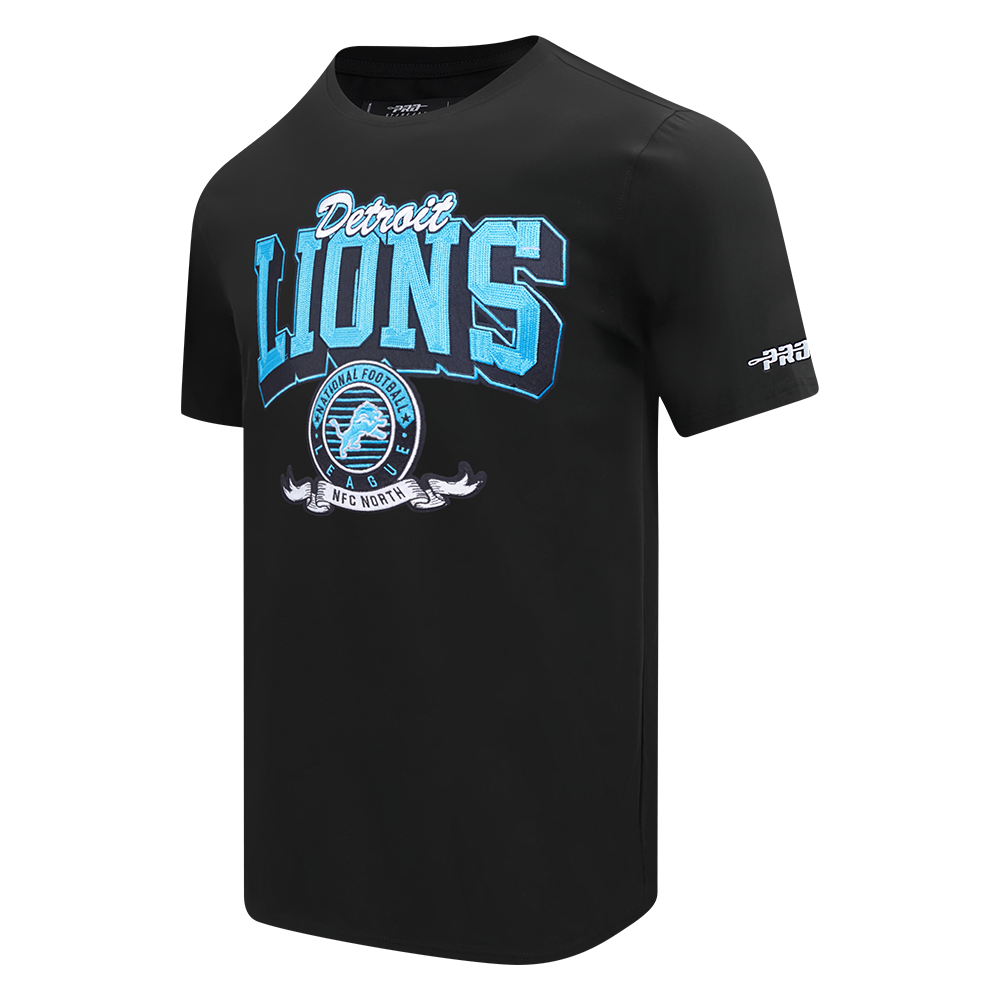 NFL DETROIT LIONS TEAM BADGE MEN'S SJ TEE FDL1411047-BLK - Velora