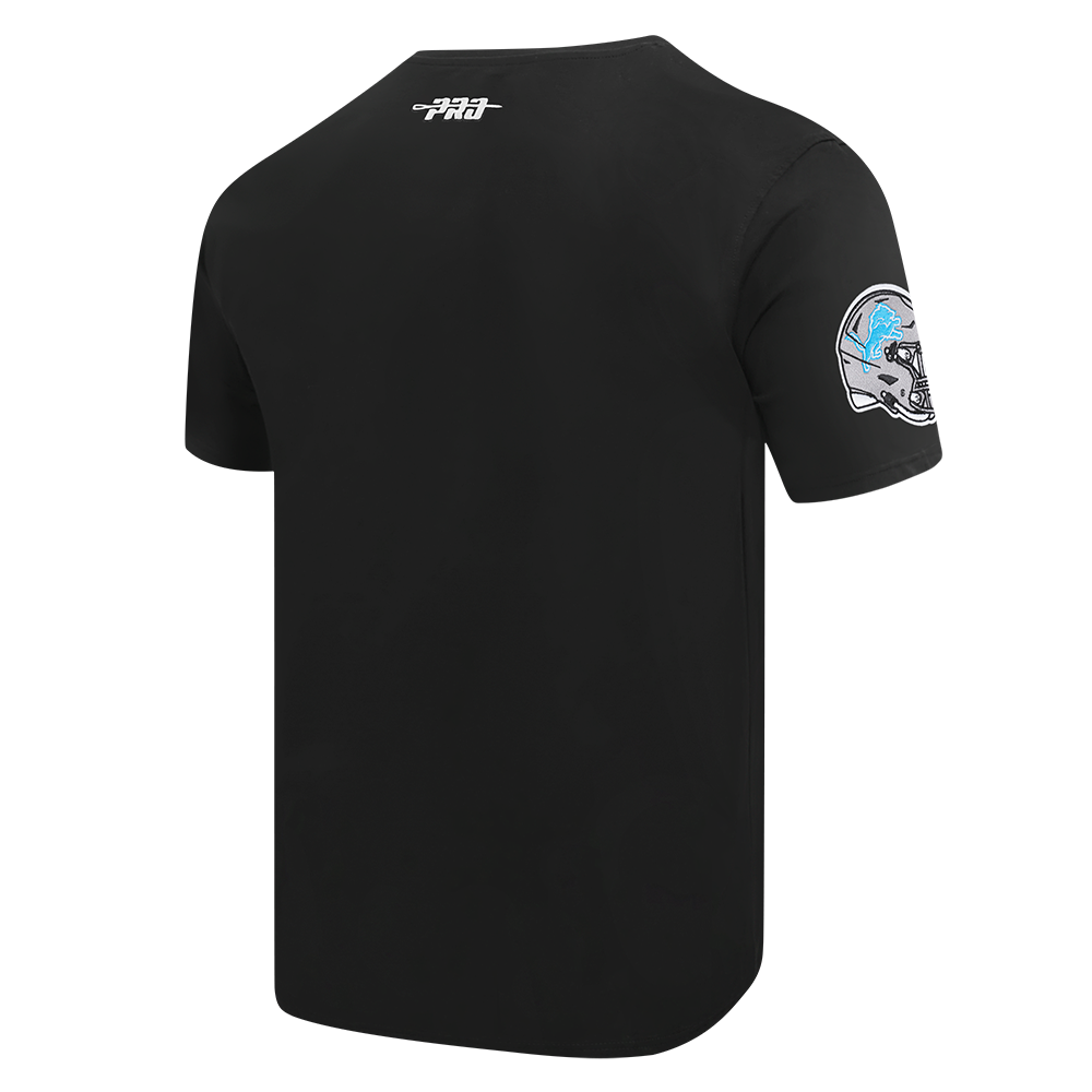 NFL DETROIT LIONS TEAM BADGE MEN'S SJ TEE FDL1411047-BLK - Velora