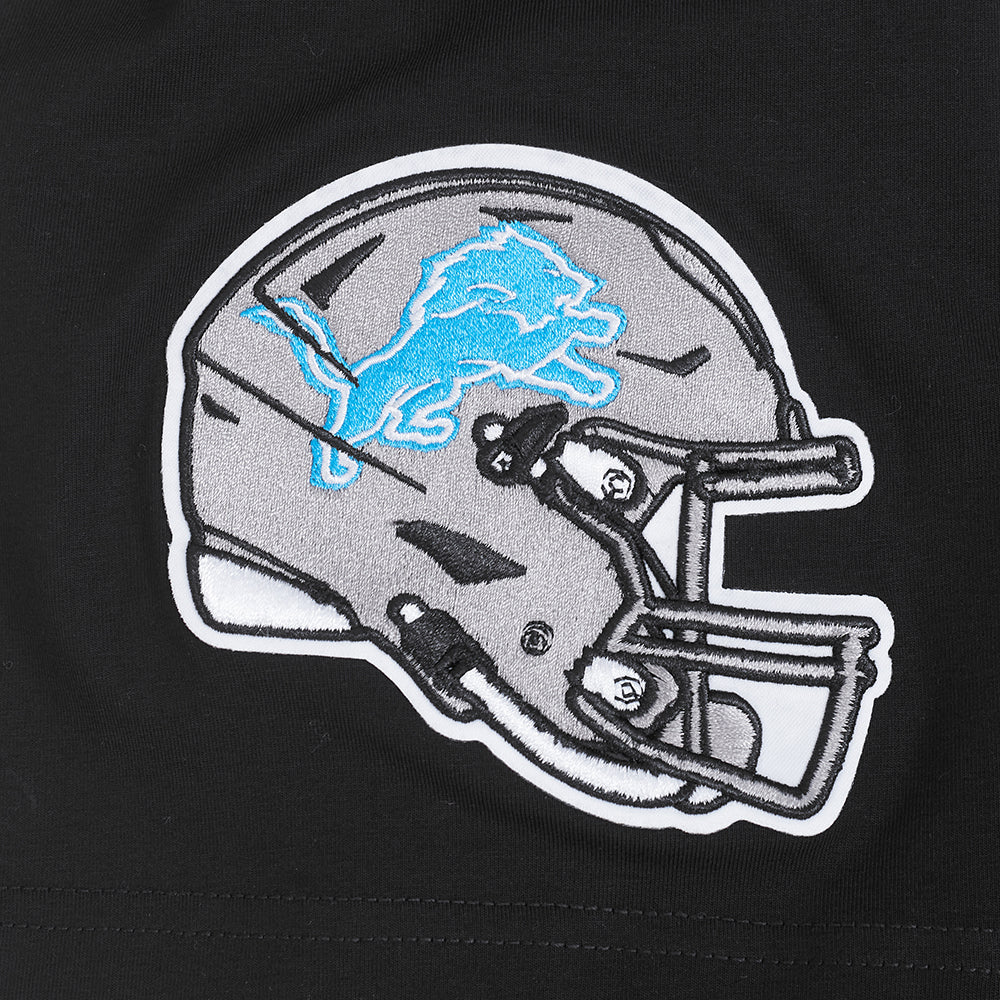 NFL DETROIT LIONS TEAM BADGE MEN'S SJ TEE FDL1411047-BLK - Velora