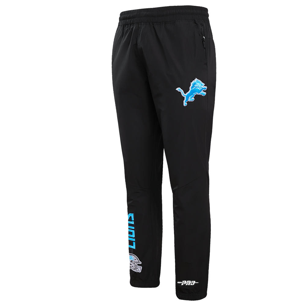 NFL DETROIT LIONS CLASSIC WIND SUIT MEN'S WOVEN PANT FDL4410694-BLK - Velora