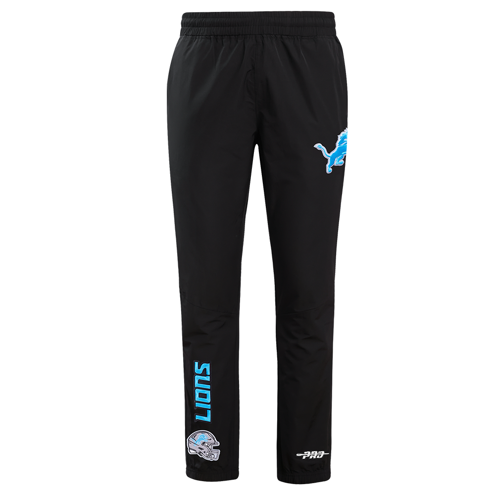 NFL DETROIT LIONS CLASSIC WIND SUIT MEN'S WOVEN PANT FDL4410694-BLK - Velora