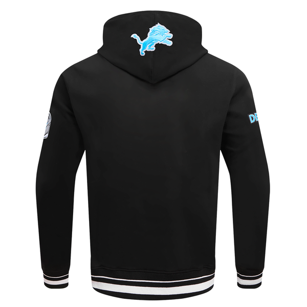 Detroit Lions Script Tail Rib FLC PO Hoodie - Velora