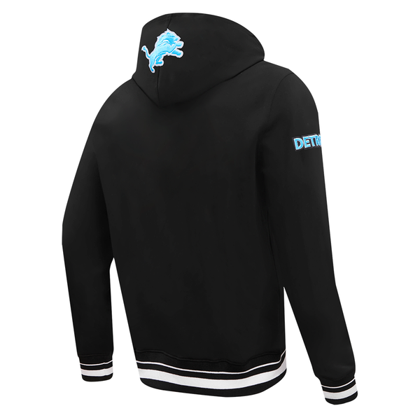 Detroit Lions Script Tail Rib FLC PO Hoodie - Velora