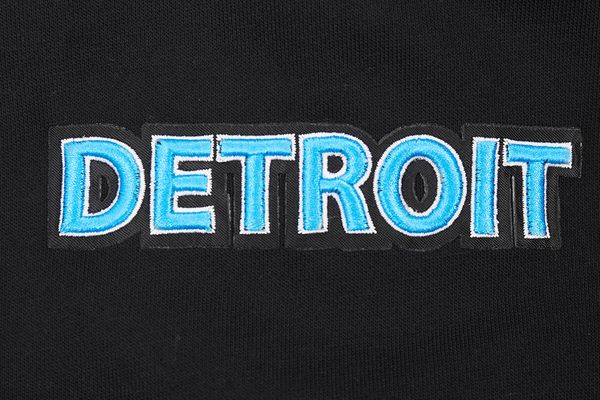 Detroit Lions Script Tail Rib FLC PO Hoodie - Velora
