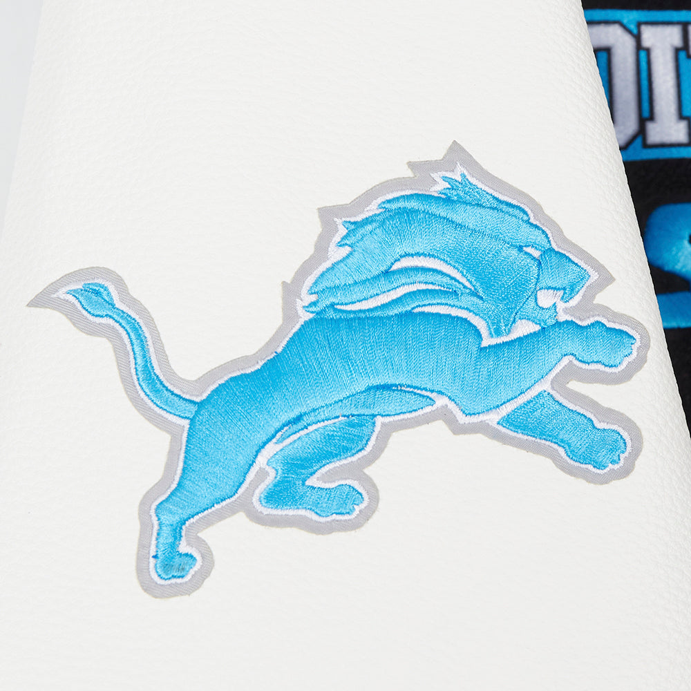 Detroit Lions Split Logo M Rib Wool Varsity Jacket - Velora