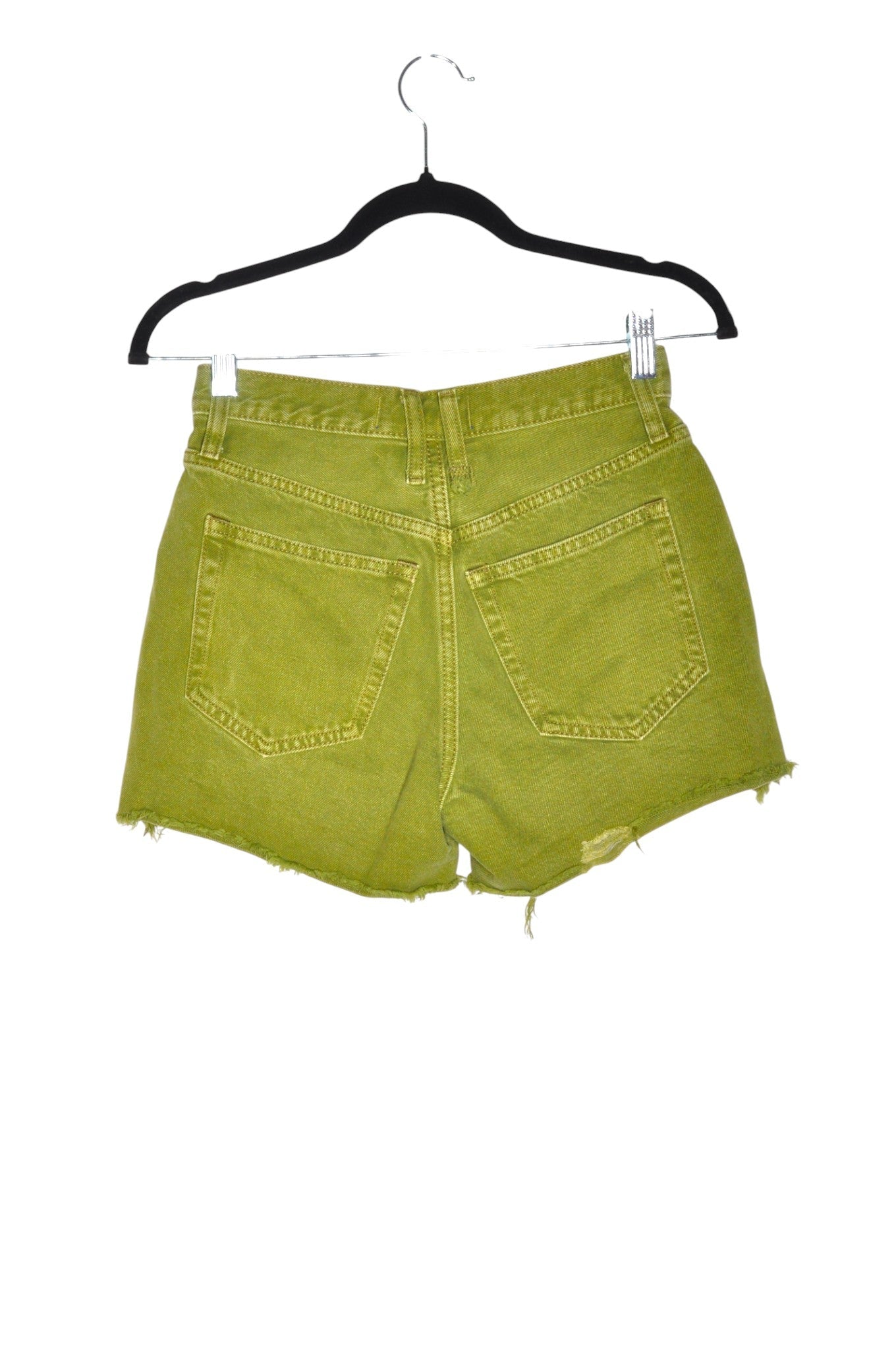 FREE PEOPLE Women Denim Shorts Regular fit in Green - 24 - Velora Luxury Fashion