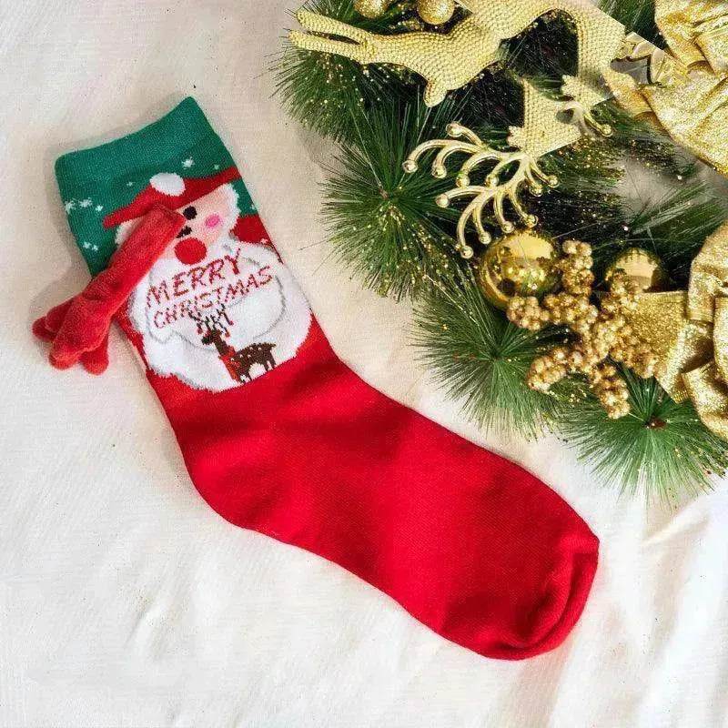 Fashion Simple Magnetic Christmas Socks For Men And Women - Velora
