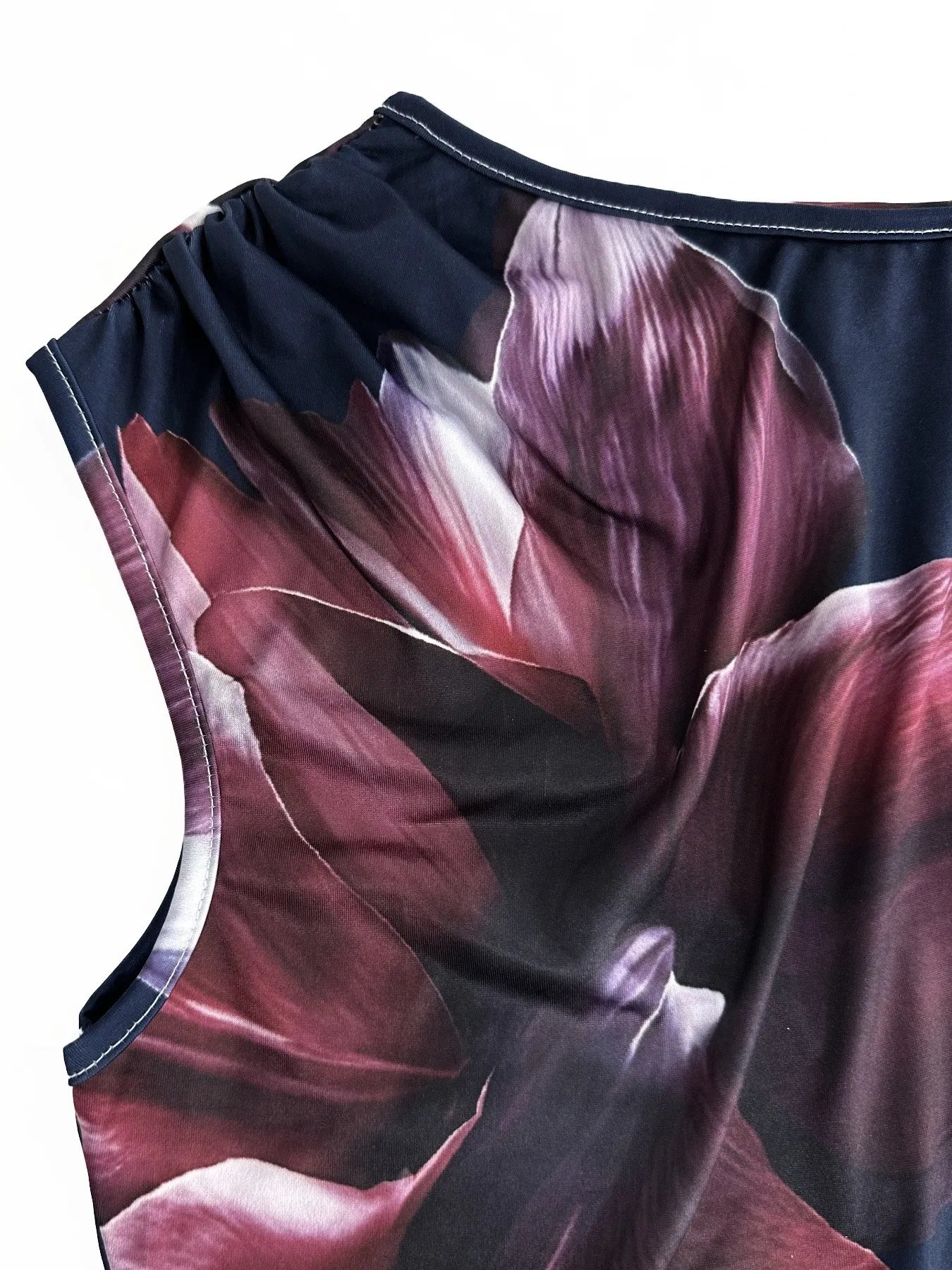 Floral Print Sleeveless Bodycon Maxi Dress - Velora Luxury Fashion