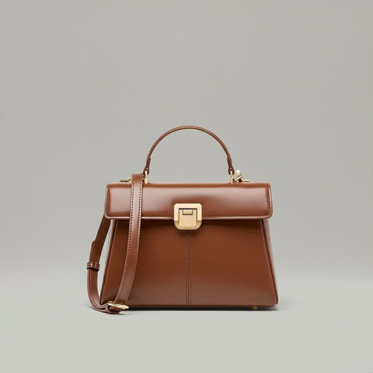 Lumis Leather Bag – Luxury Cowhide Leather Handbag for Timeless Elegance rottaofficial