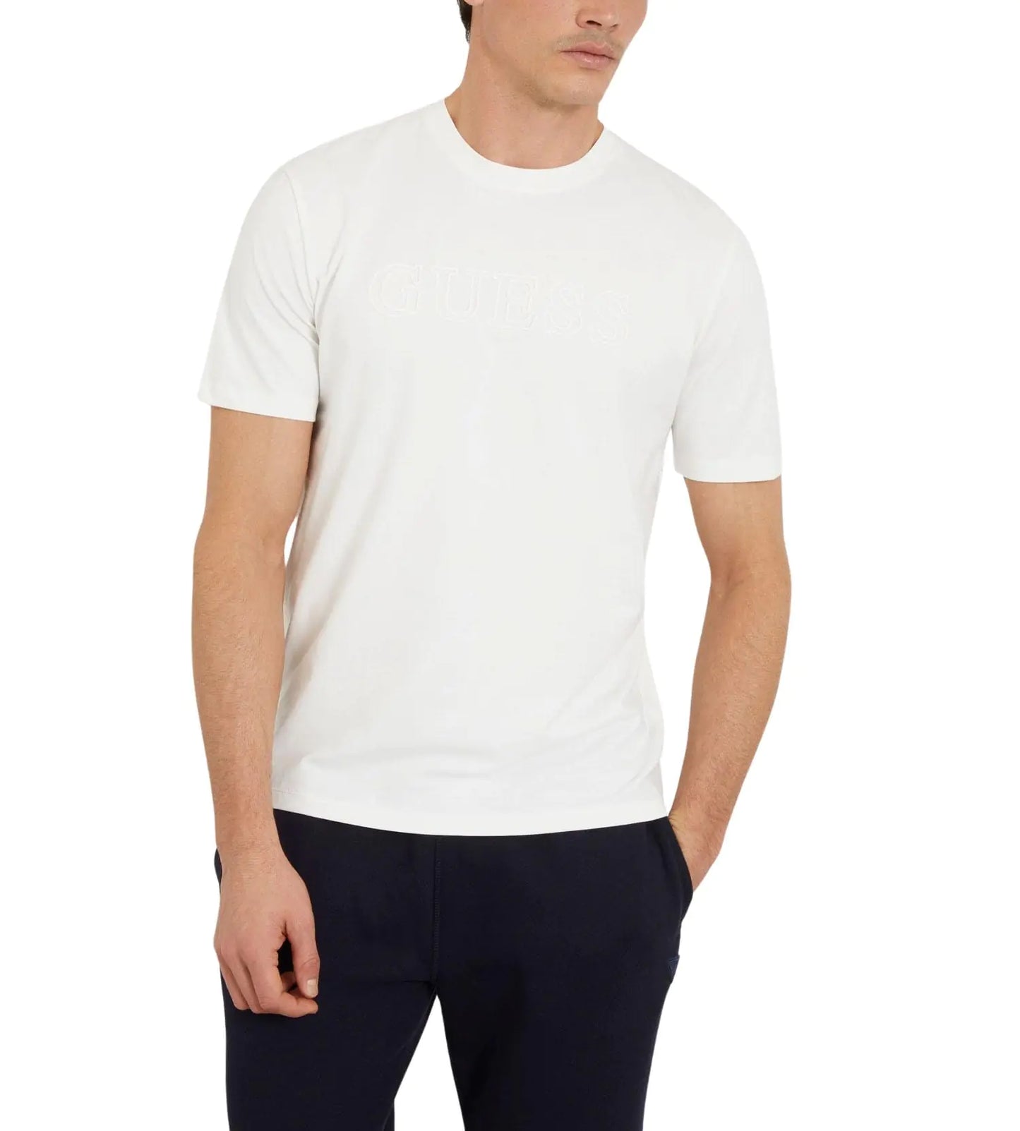 GUESS Mens Short Sleeve Alphy T-Shirt Scuffy - Velora Luxury Fashion