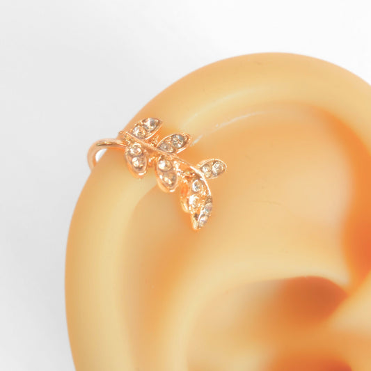 Gold Leaf Ear Cuff - Velora