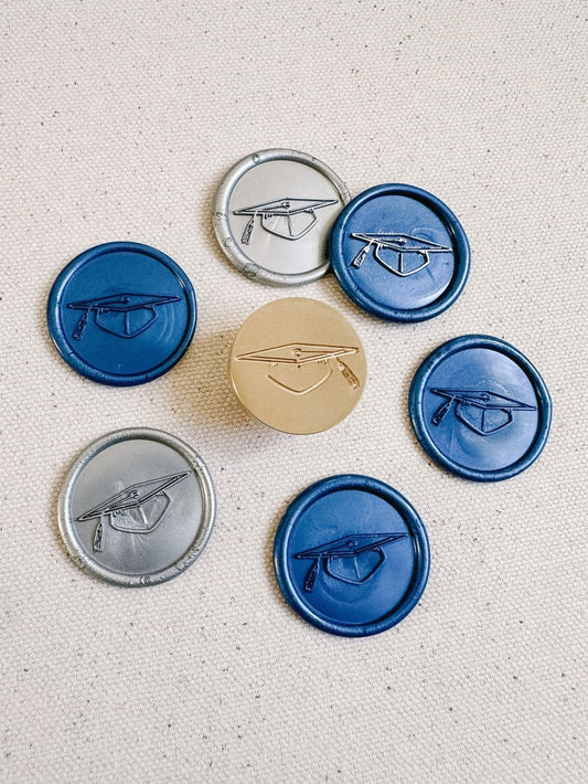 Graduation Hat wax stamp - Velora Luxury Fashion
