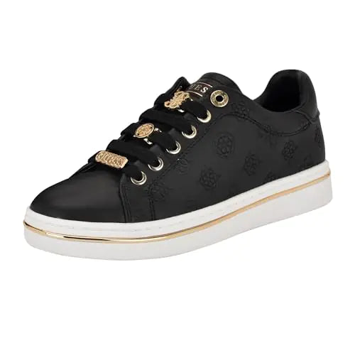 Guess Womens STASEY Sneaker Black 001 8 - Velora Luxury Fashion