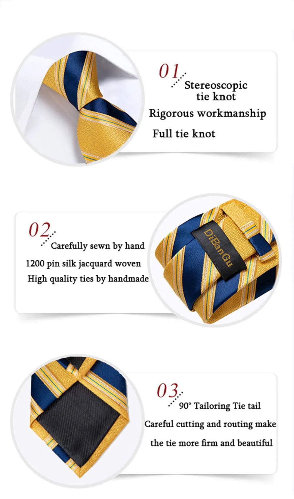 Blue Royal Dot Pliad Mens Tie set with Silver Clip and Ring Business Wedding Party Accessories 8cm Necktie Handkerchief Cufflink Velora