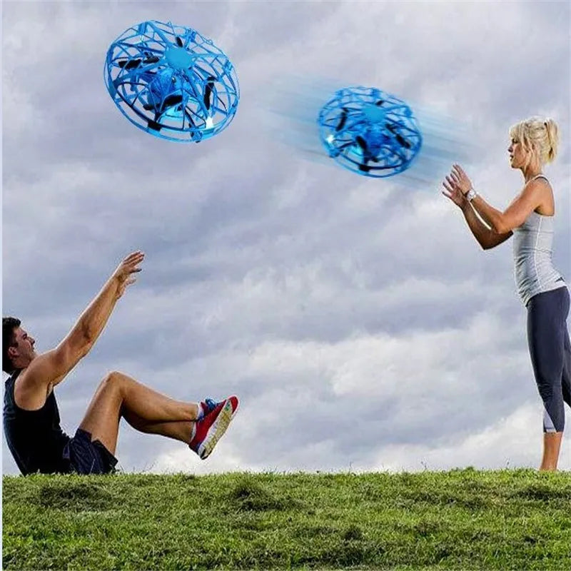 Rc Quadcopter Flying Helicopter Magic Hand UFO Ball Aircraft Sensing Mini Induction Drone Kids Electric Electronic Toy Velora