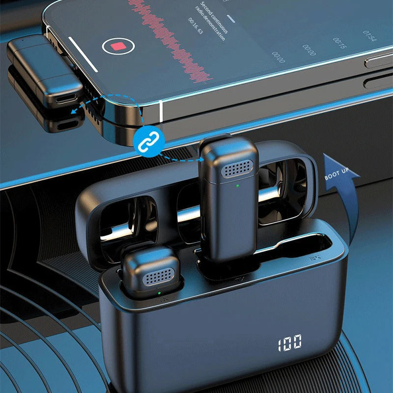 Top Sale K6 1to2 Collar Micro Tie Lavalier Microphone Wireless Live Interview Outdoor for Mobile Phone Smartphone Velora