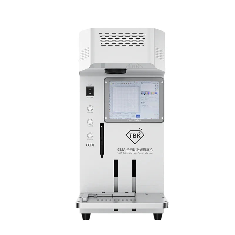 TBK Factory Price Tbk958A for Iphone Diy Logo Set Auto Focus Laser Engraving Marking Machine Broken Glass Repairing Machine Velora