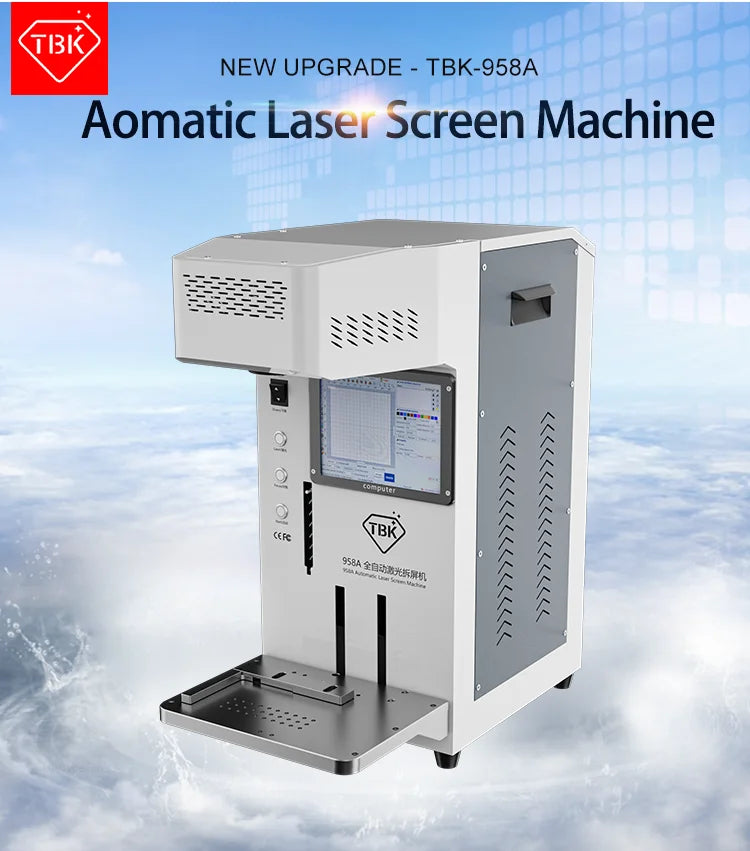 TBK Factory Price Tbk958A for Iphone Diy Logo Set Auto Focus Laser Engraving Marking Machine Broken Glass Repairing Machine Velora