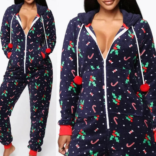 Hooded Nightwear for women Christmas Pajamas set EX-STOCK Canada