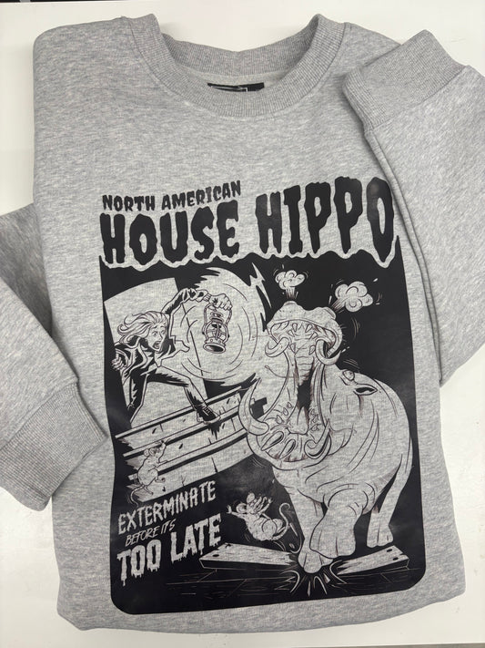 House Hippo Crewneck - Velora Luxury Fashion