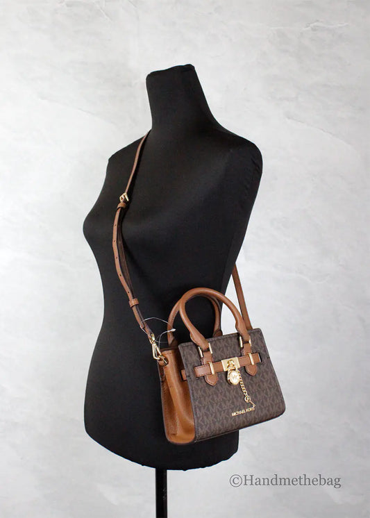Michael Kors Hamilton Mini Brown PVC Crossbody