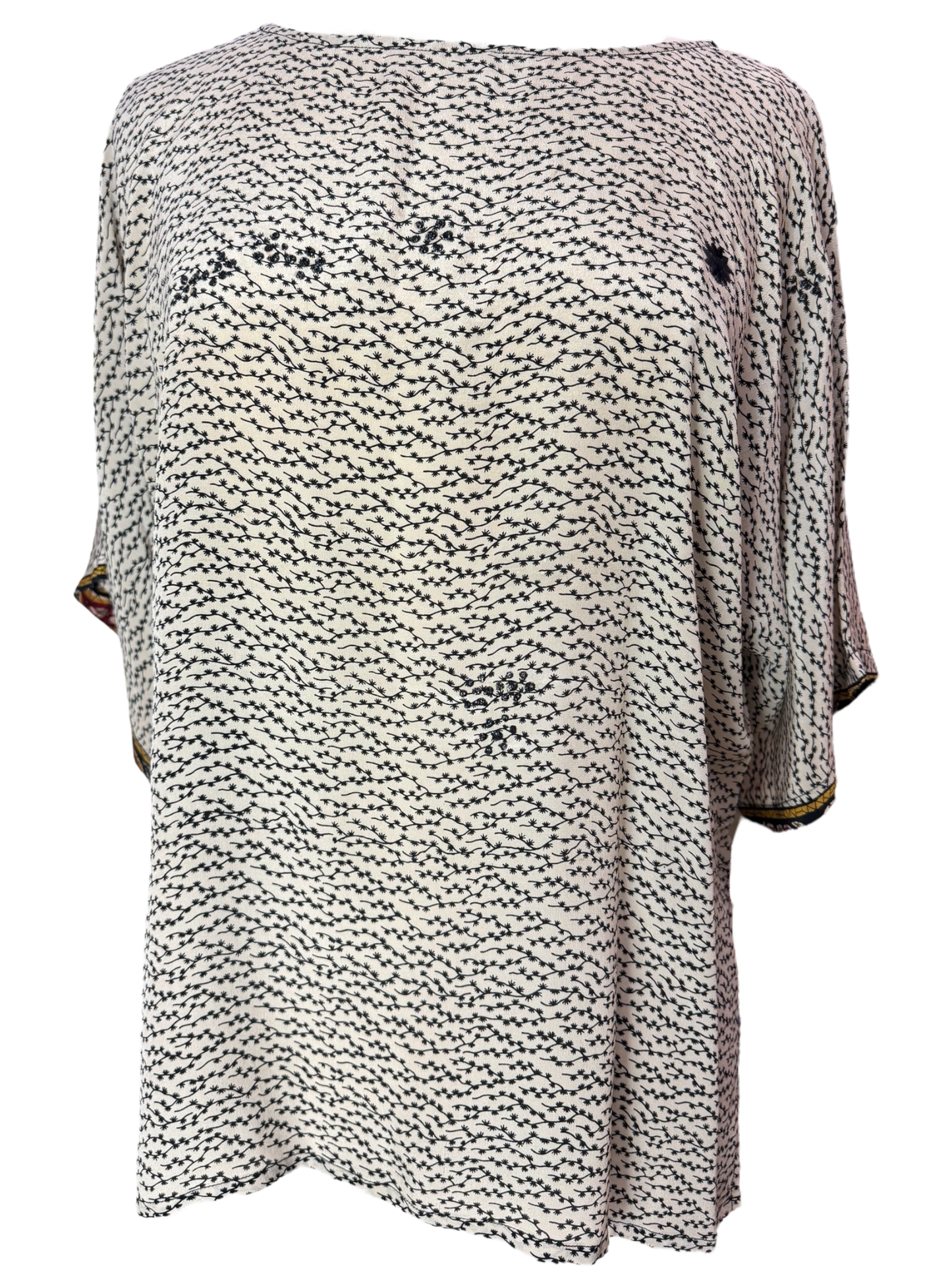 PRC6866 Avatar Pure Silk Side Slit Top - Velora