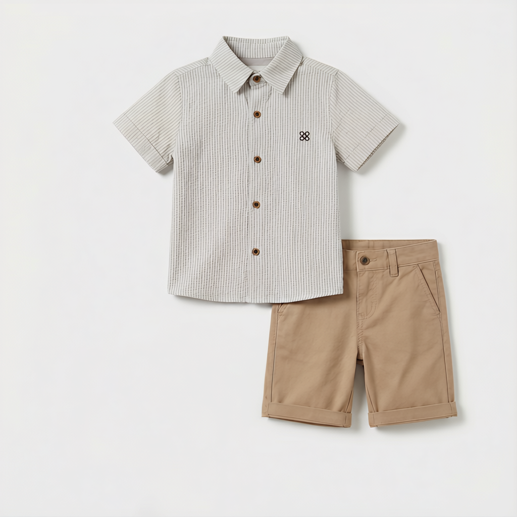 Charlie Charm Shirt & Shorts Set
