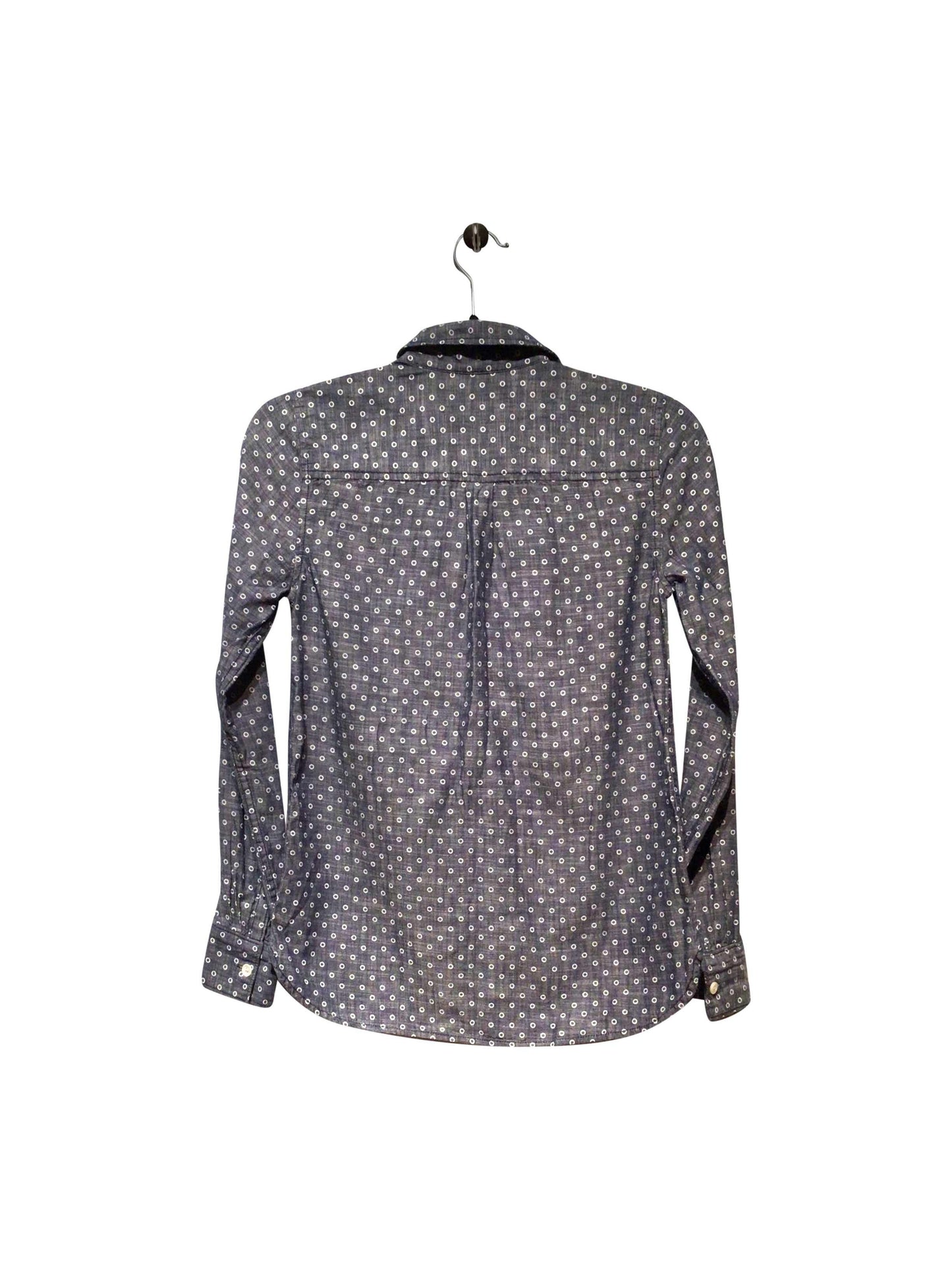 J. CREW Regular fit Button-down Top in Blue - 0 - Velora