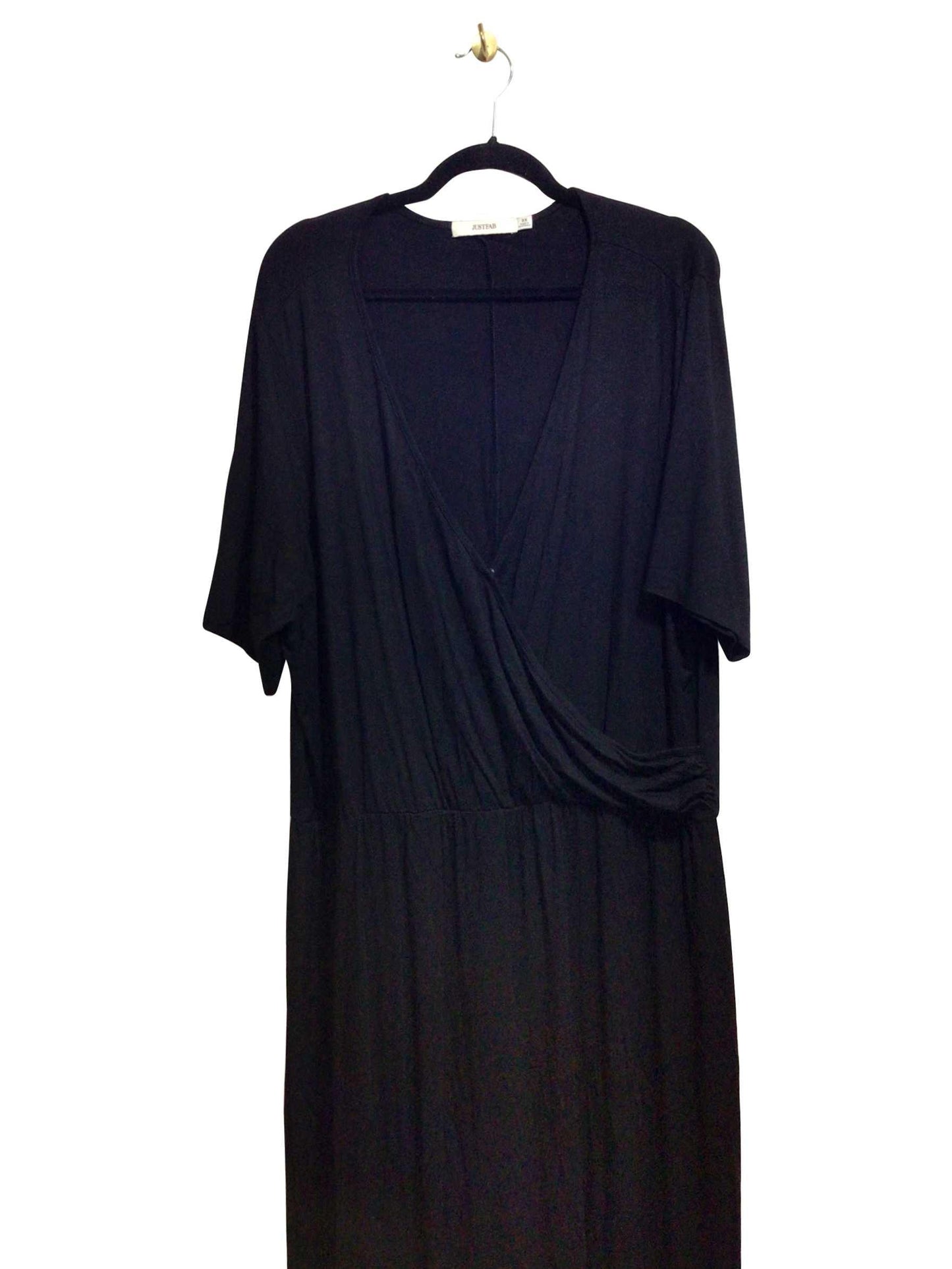 JUSTFAB Regular fit Midi Dress in Black - 3X - Velora