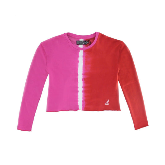 Kangol Tie Dye Long Sleeve Crop - Velora Luxury Fashion