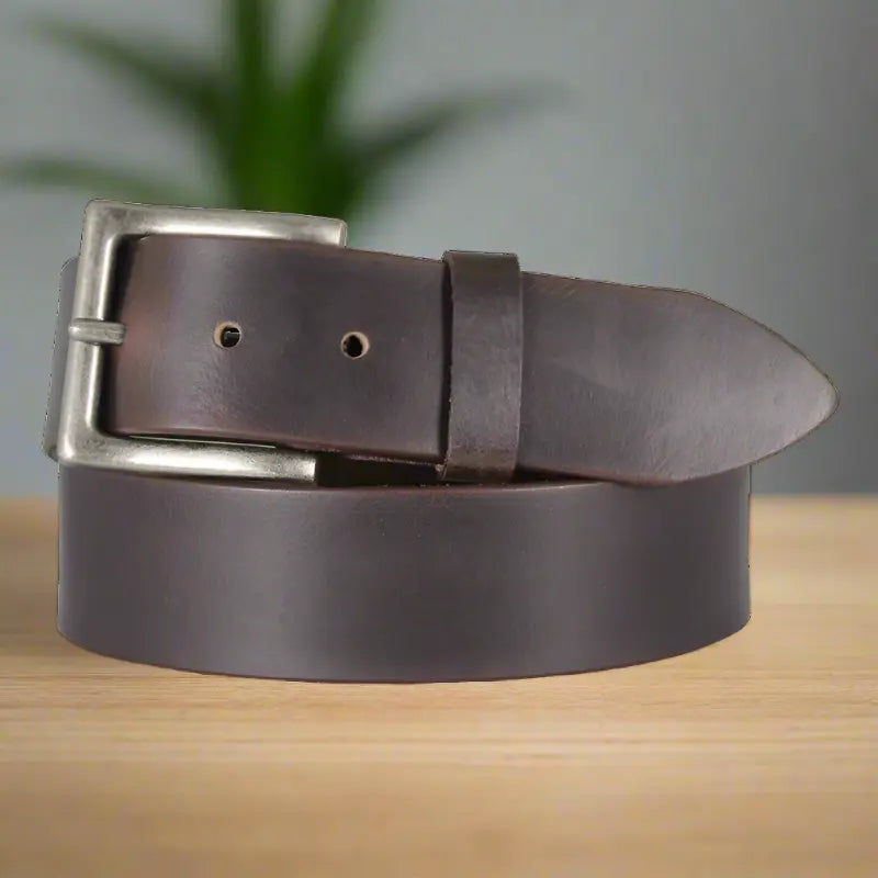 Keldon Leather Men's Solid Leather Removable Buckle Belt - Velora Luxury Fashion