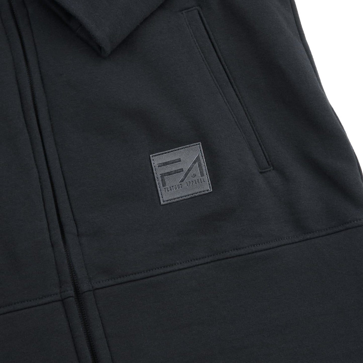 Kora Long Zipup Hoodie Black - Velora