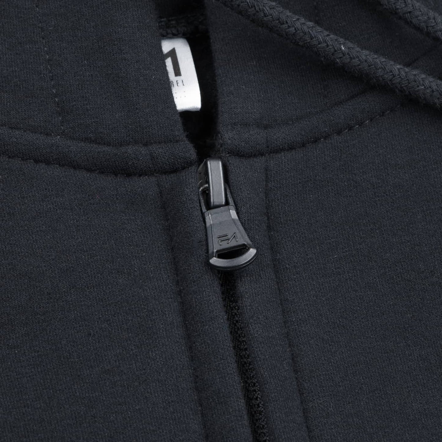Kora Long Zipup Hoodie Black - Velora