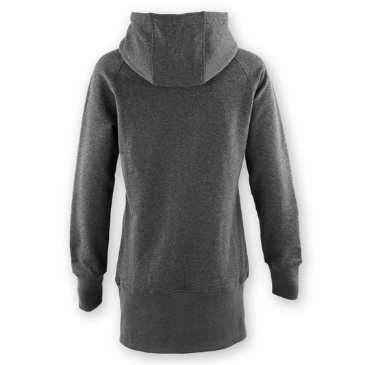 Kora Long Hoodie Charcoal - Velora