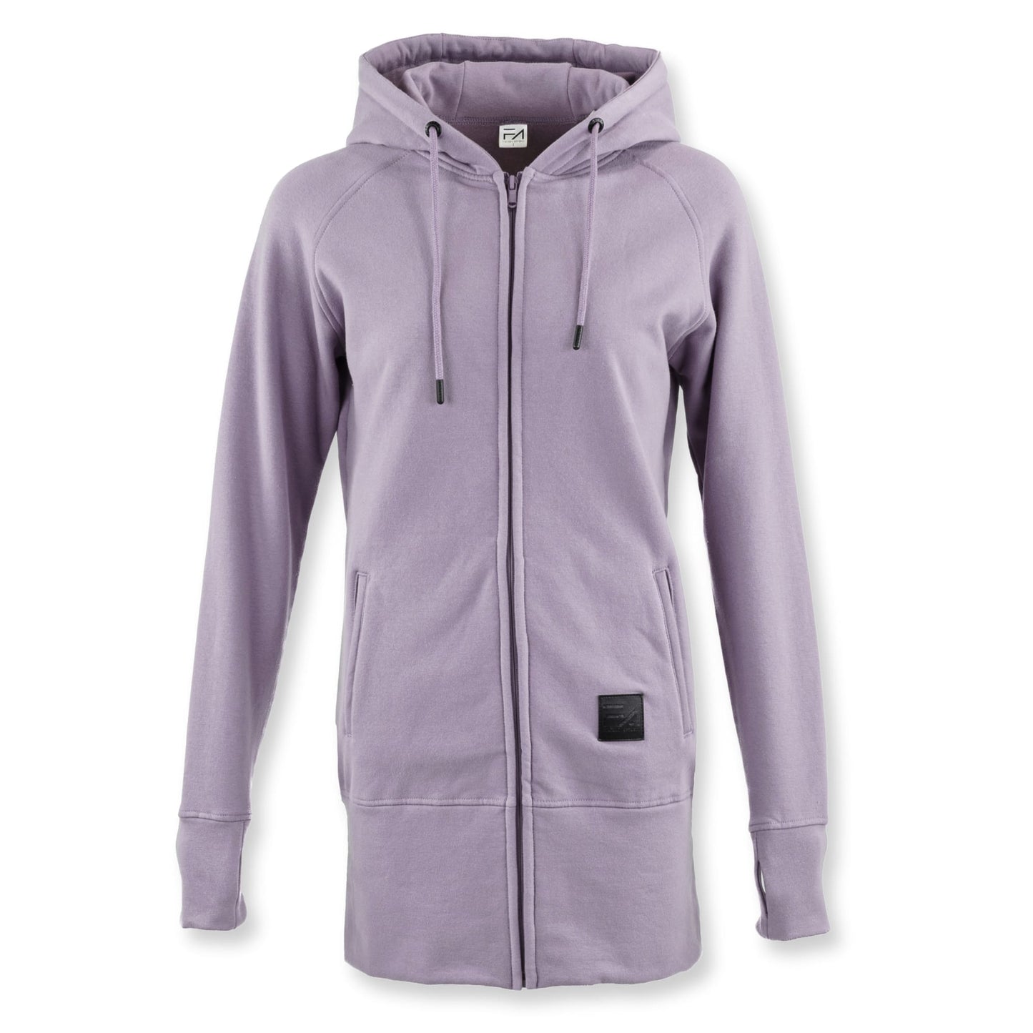 Kora Long Zipup Hoodie Mauve - Velora