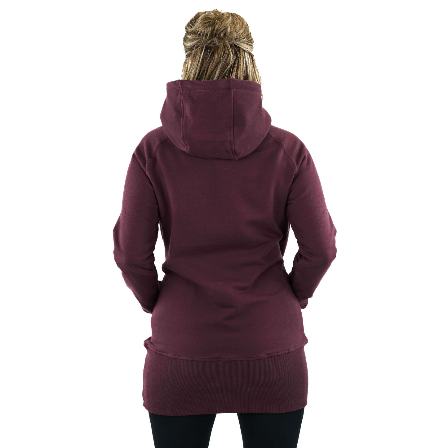 Kora Long Hoodie Plum - Velora