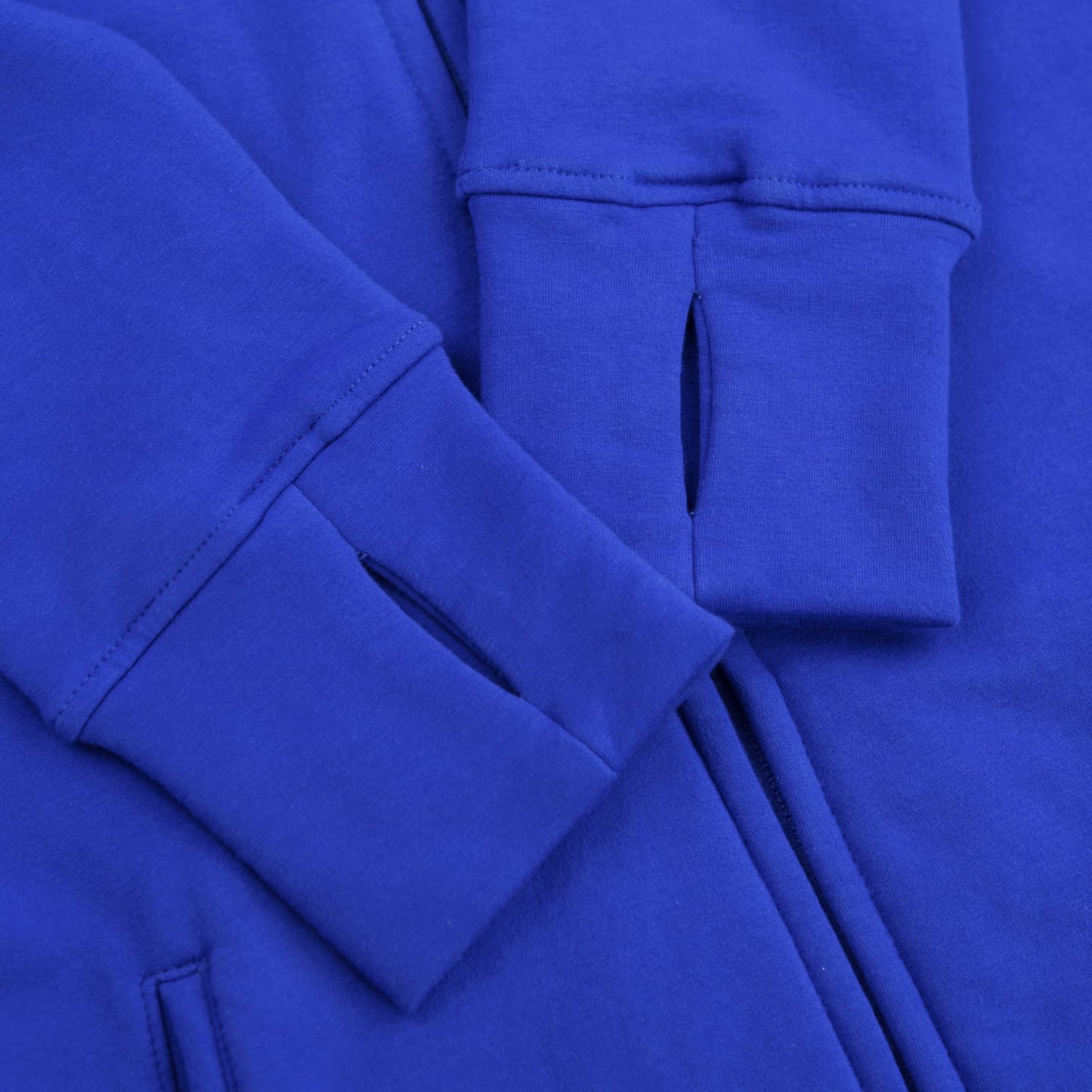 Kora Long Zipup Hoodie Royal Blue - Velora