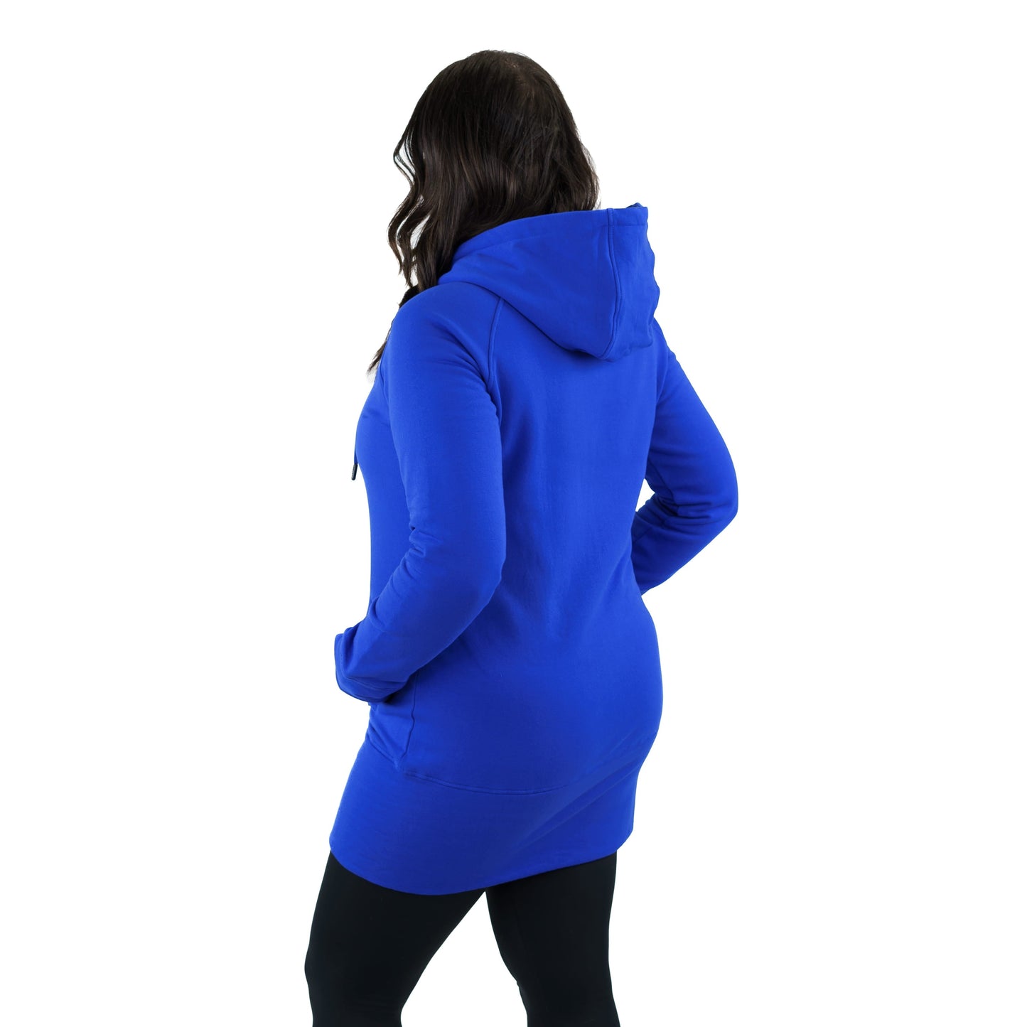 Kora Long Zipup Hoodie Royal Blue - Velora