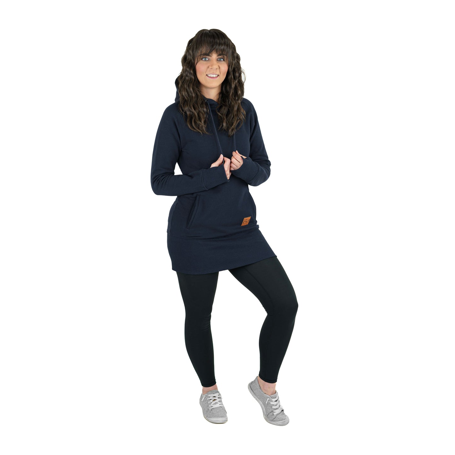 Kora Long Hoodie Navy - Velora