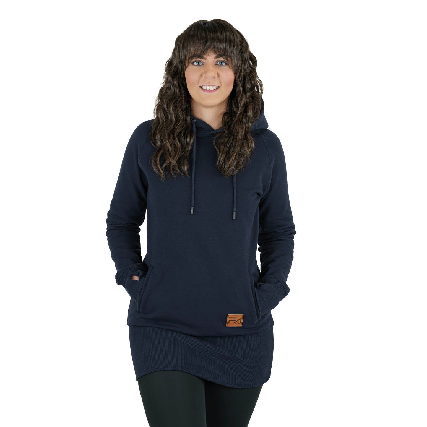 Kora Long Hoodie Navy - Velora