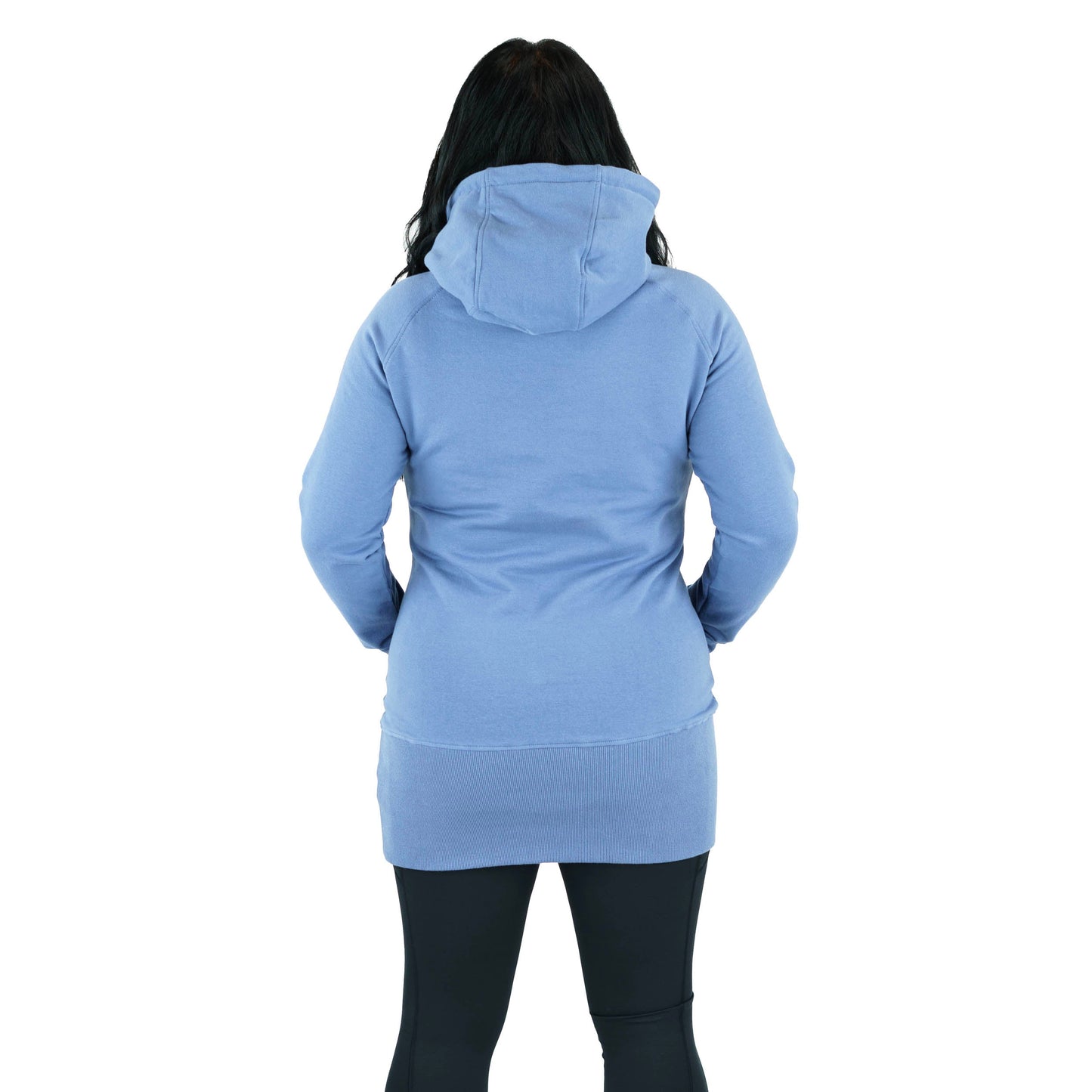 Kora Long Hoodie Baby Blue - Velora