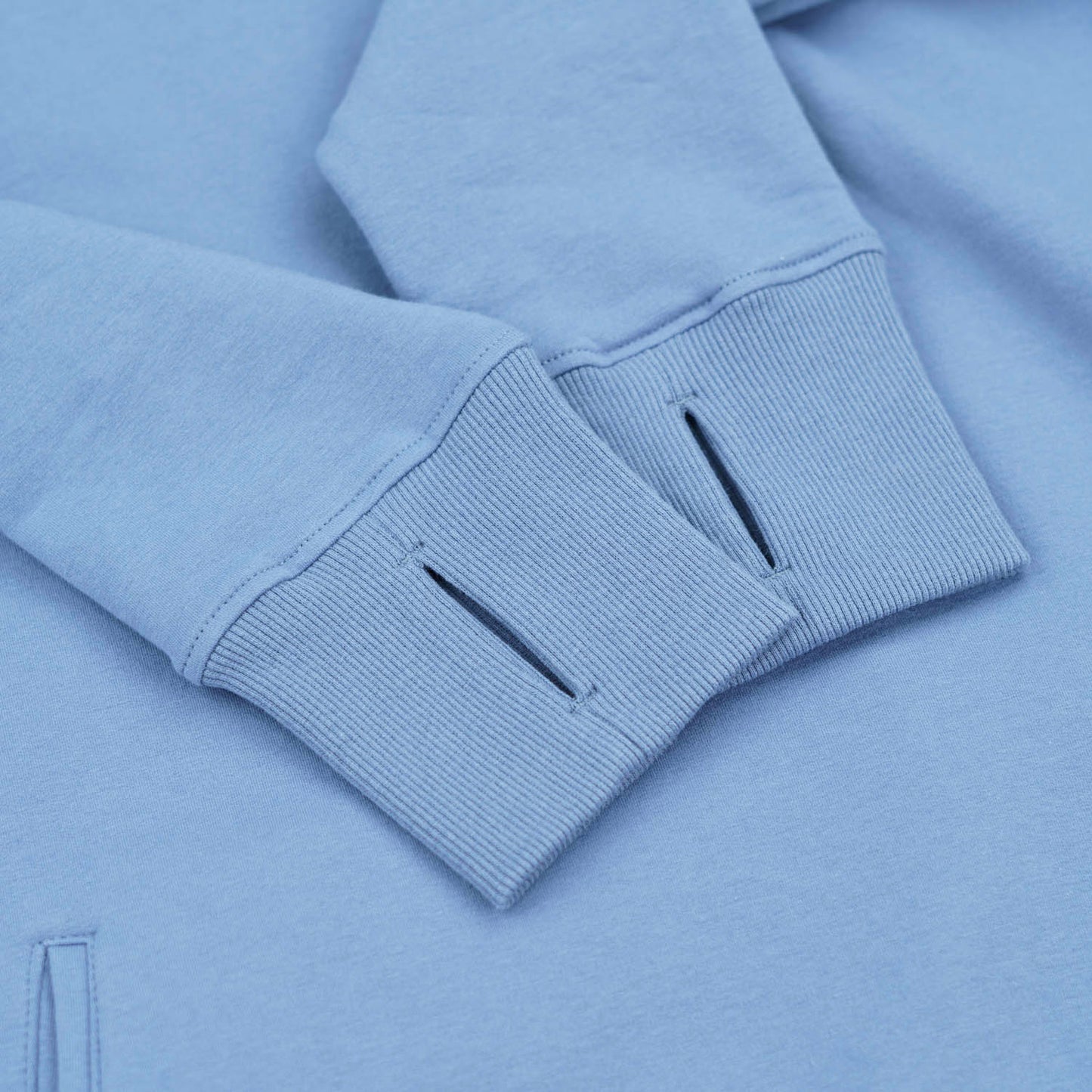 Kora Long Hoodie Baby Blue - Velora
