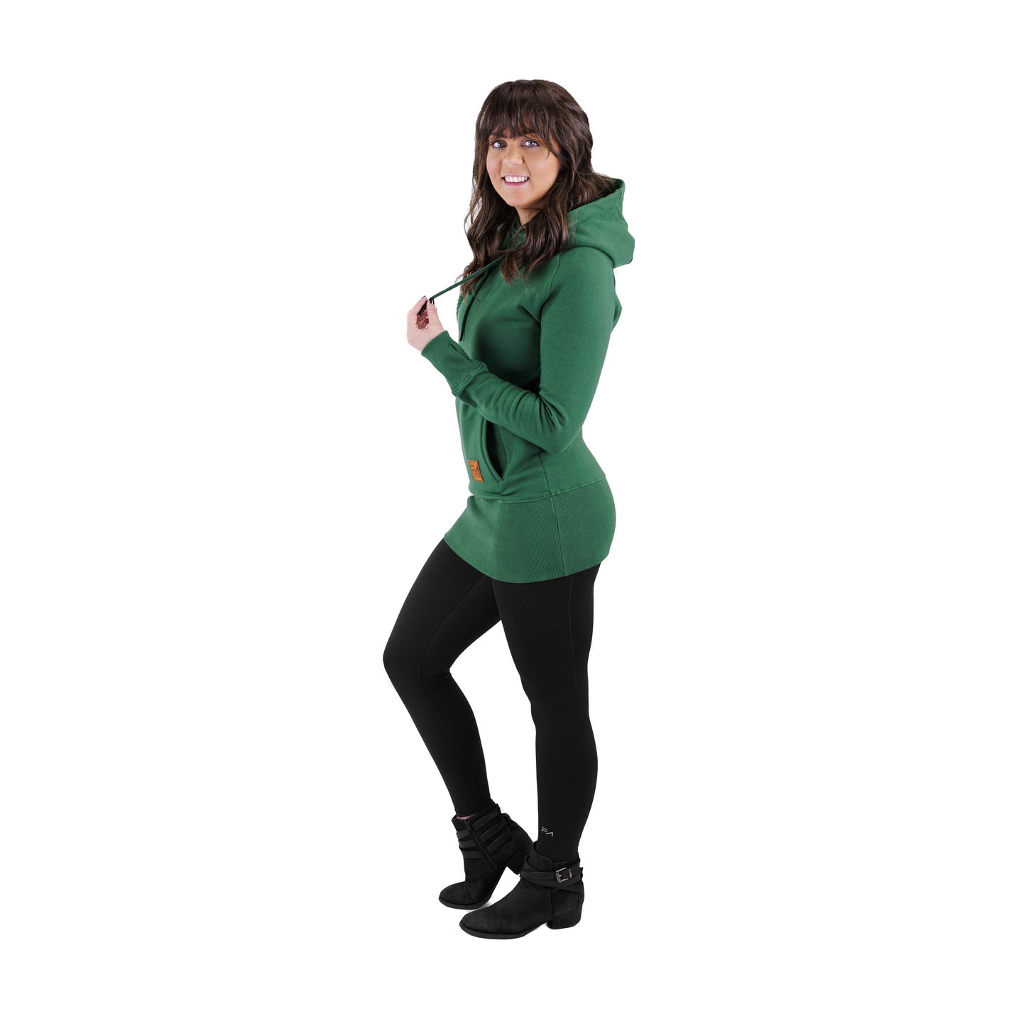Kora Long Hoodie Forest - Velora