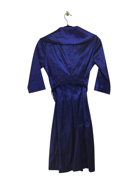 LAURA Regular fit Wrap Dress in Blue - 4 - Velora