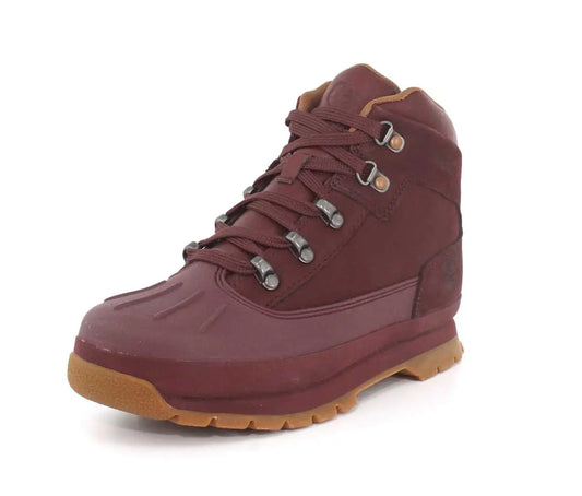 Euro Hiker Shell Kids Dark Red Boot - 4.5