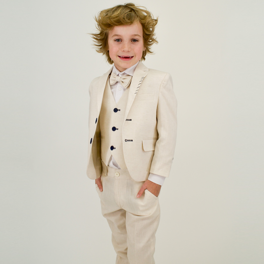 Linen Prince Boys Formal Suit - Velora Luxury Fashion