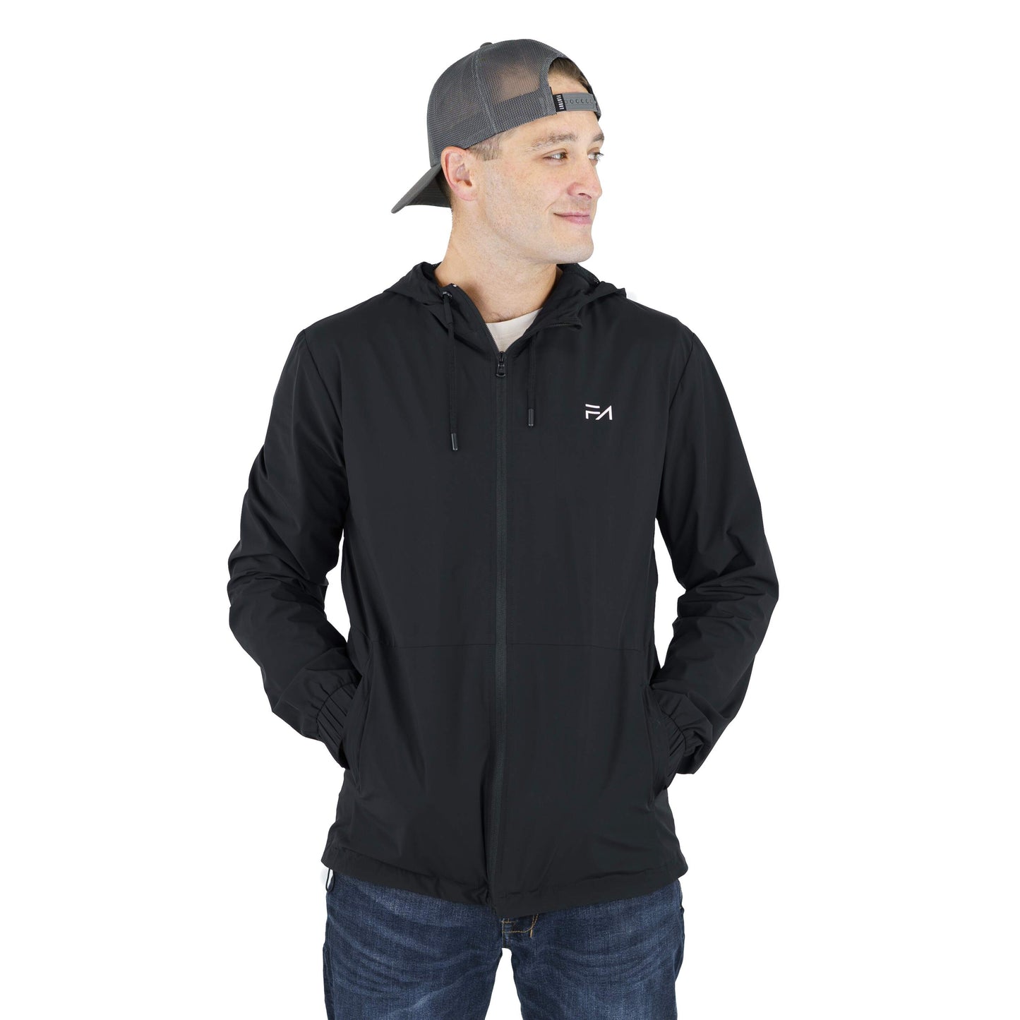 Lux Zipup Jacket Black - Velora