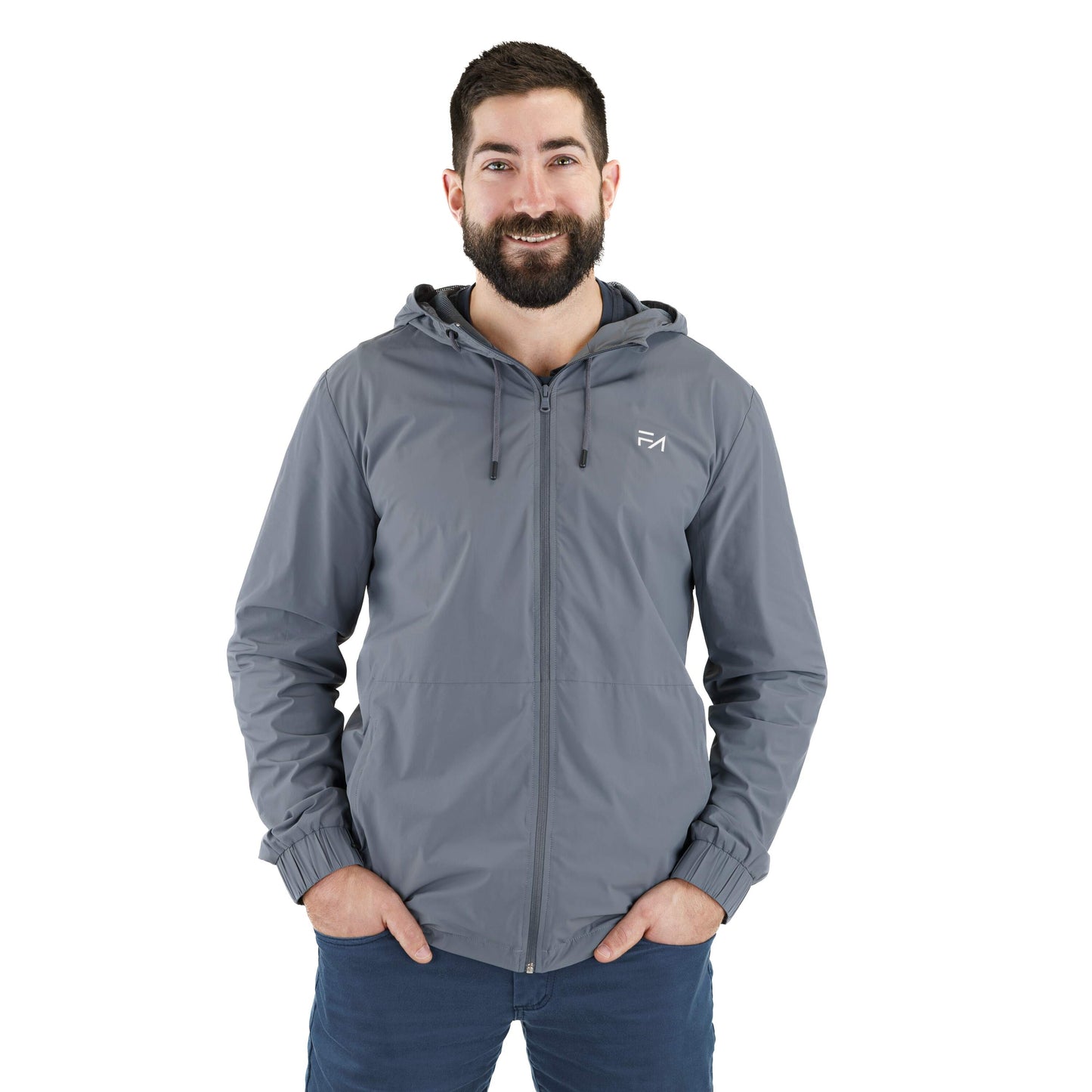 Lux Zipup Jacket Grey - Velora