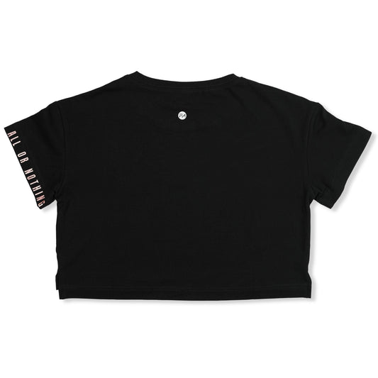 Madi Crop Tee Black - Velora