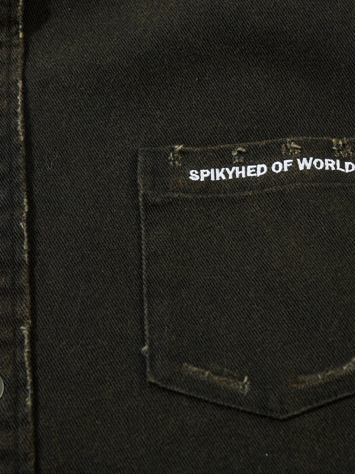 Men's Cross Button Up Oversized Denim Shirt - Velora Luxury Fashion